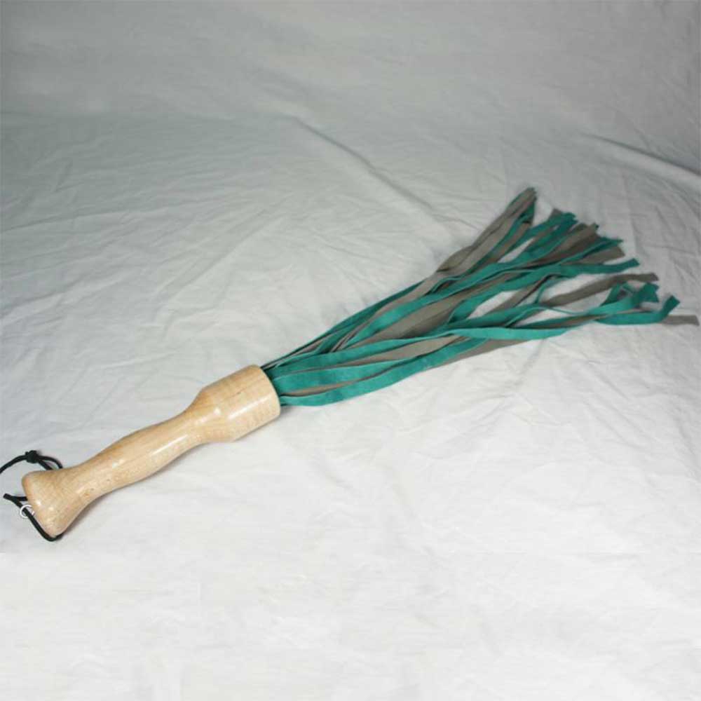 Wooden Handle Leather Flogger